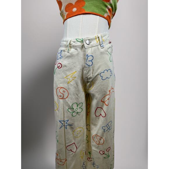 THE DOODLE DENIM PANTS - Picture 1 of 3